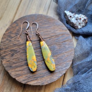 Yellow Bumblebee Jasper Drops