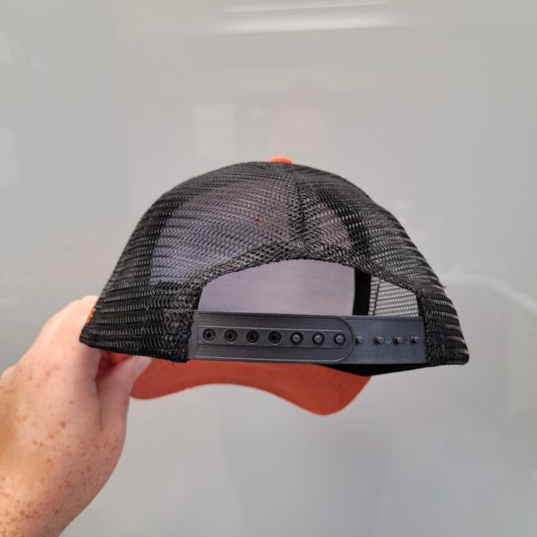 Faux Suede Trucker Hat - Burnt Orange - Image 3