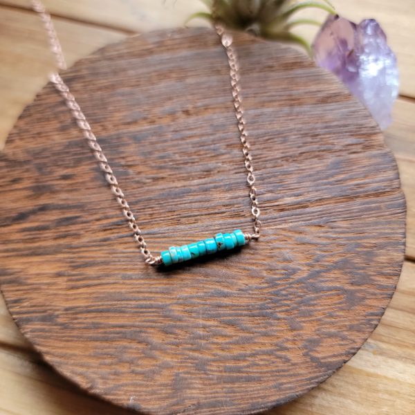 Necklace - Turquoise bar