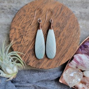 Wave Jasper Drops - Light Blue Ombre Pattern