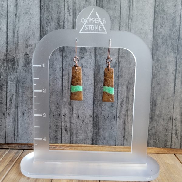 Bi-color Chrysoprase bars - Image 2