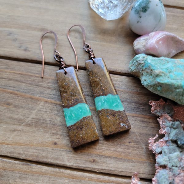 Bi-color Chrysoprase bars
