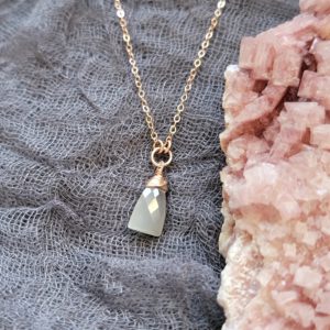 Gray Moonstone Necklace