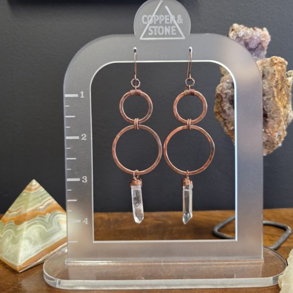 Double Scoop Hoops - Quartz - Image 2