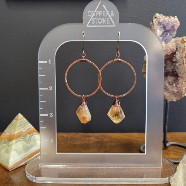 Citrine Hoops - Image 2