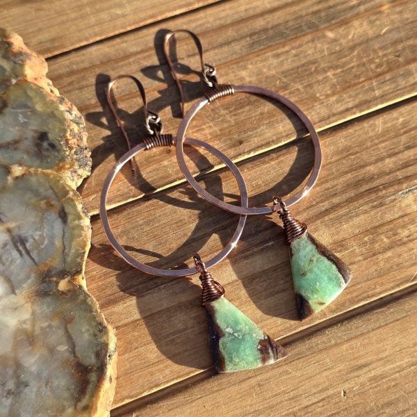 Chrysoprase Hoops