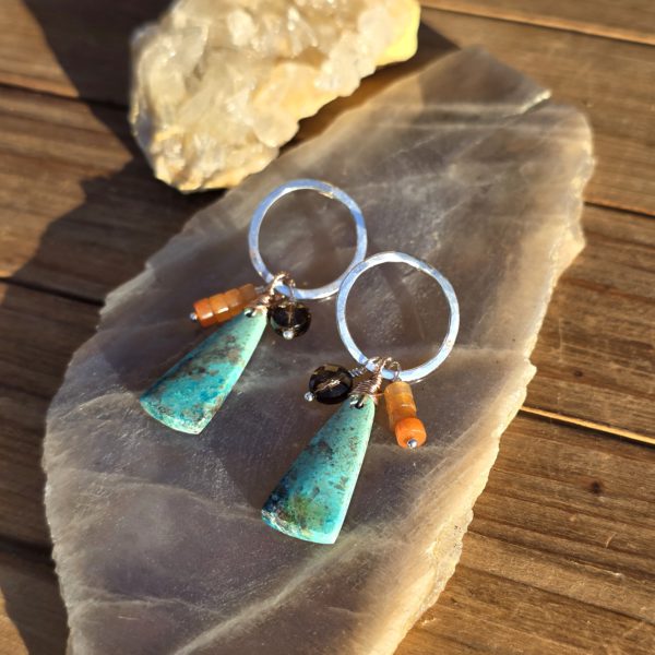 Hard Candy Studs - Chrysocolla