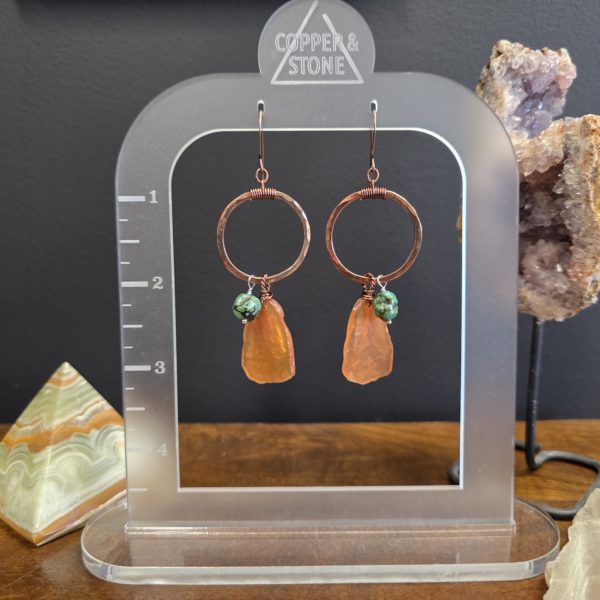 Stone & Sky - Carnelian with Turquoise - Image 2