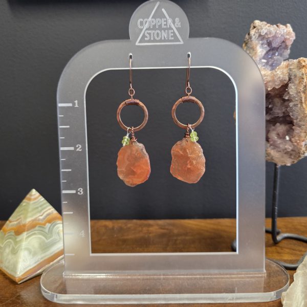 Stone & Sky - Carnelian with Peridot - Image 2
