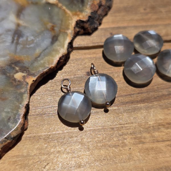 Add-On Charms - Gray Moonstone