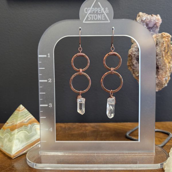 Mini Double Scoop Hoops - Quartz - Image 2