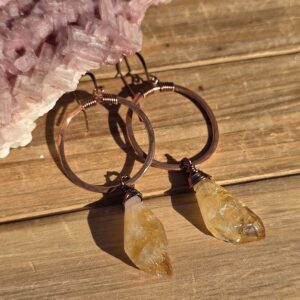 Wilder Hoops - Citrine