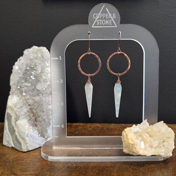 Wilder Hoops - Amazonite - Image 2