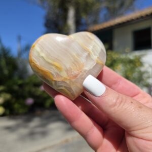 Banded Onyx Heart