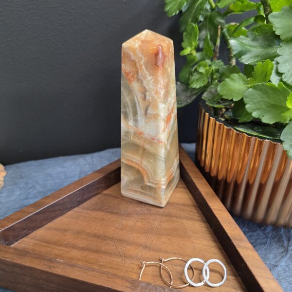 Green Banded Onyx Tower - Image 2