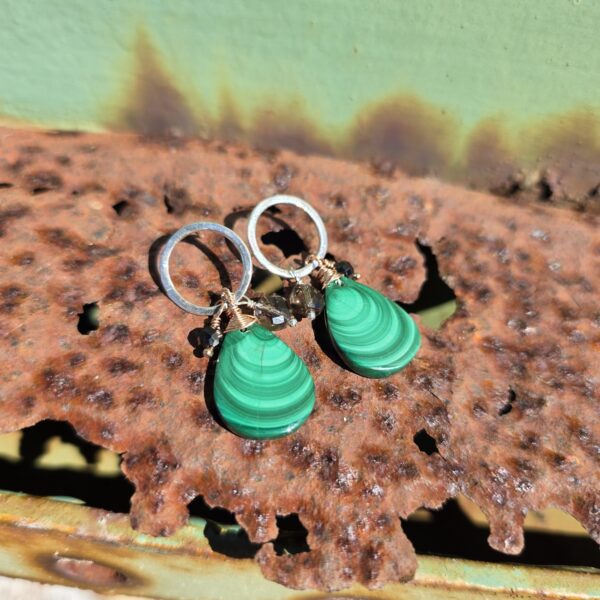 Hard Candy Studs - Malachite