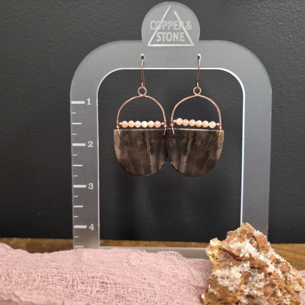 Geo Girl Hoops - Petrified Wood - Image 2