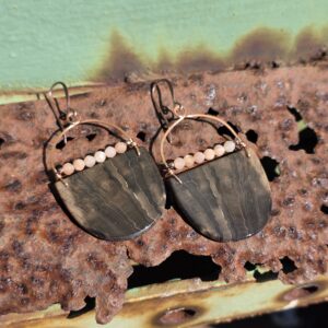 Geo Girl Hoops - Petrified Wood