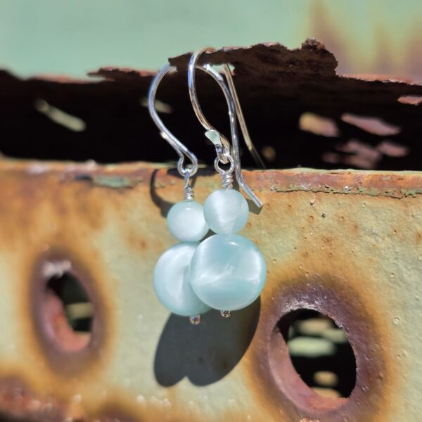 Green Moonstone Danglies