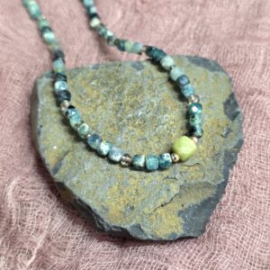 On the Rocks Beaded Necklace - Blue Tourmaline