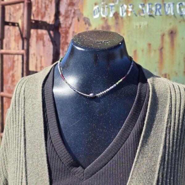 On the Rocks Beaded Necklace - Fall Colors - Image 3