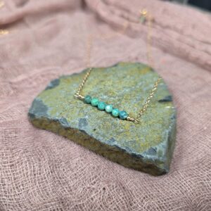 Dainty Gem Necklace - Amazonite