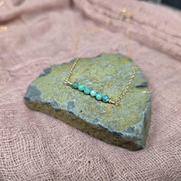 Dainty Gem Necklace - Amazonite