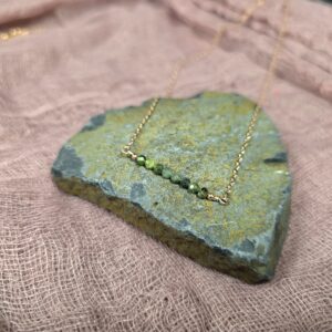 Dainty Gem Necklace - Canadian Jade