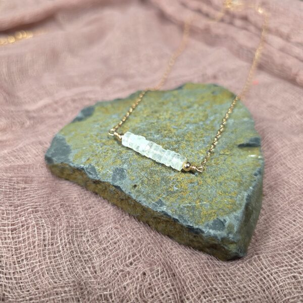Dainty Gem Necklace - Moonstone