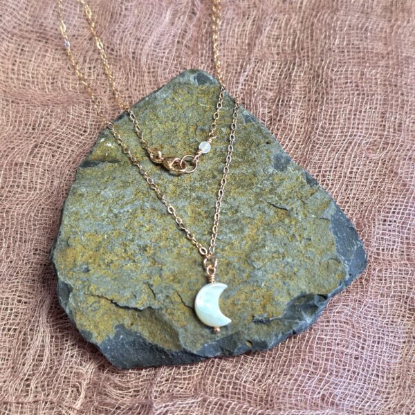 New Phase Dainty Moon Necklace - Image 2