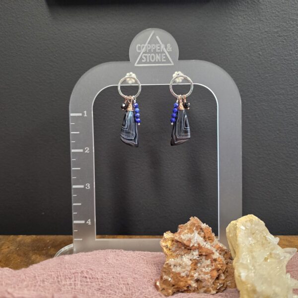 Hard Candy Studs - Banded Agate - Image 2