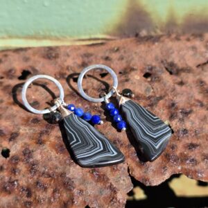 Hard Candy Studs - Banded Agate