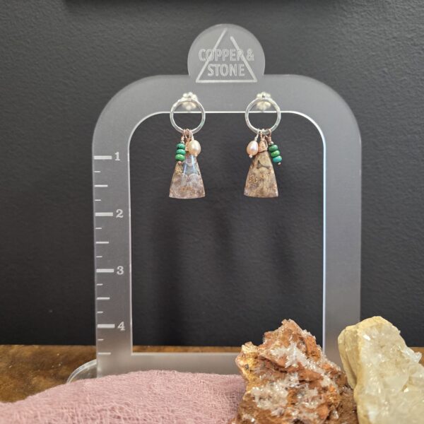 Hard Candy Studs - Frog Eye Jasper - Image 2