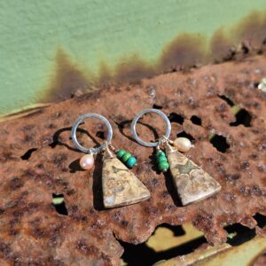 Hard Candy Studs - Frog Eye Jasper