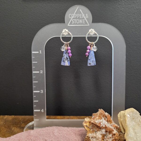 Hard Candy Studs - Sodalite - Image 2