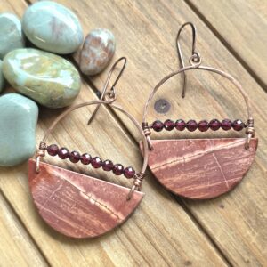 Geo Girl Hoops - Picasso Jasper