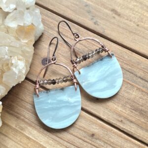 Geo Girl Hoops - Amazonite