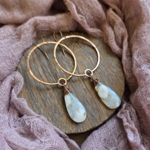 Cherry Blossom Hoops