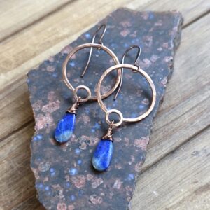 Petite Hoops - Lapis