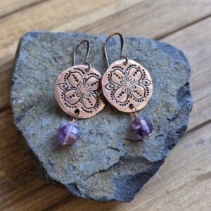 Botanical Motif Medallion - Amethyst