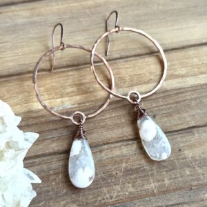 Cherry Blossom Hoops