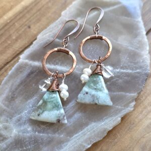 Chalcedony Trinket Hoops