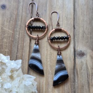 Onyx Hoops