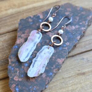 Pink Opal Dangles