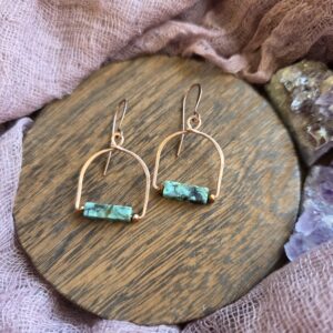 African Turquoise Dangles
