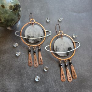Saturn Hoops - Quartz