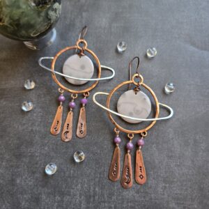 Saturn Hoops - Chohua Jasper