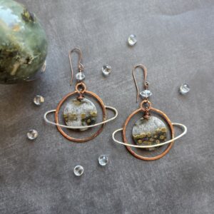 Saturn Hoops - Ocean Jasper