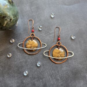 Saturn Hoops - Landscape Jasper