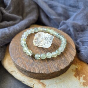 Prehnite Stretch Bracelet - 7"